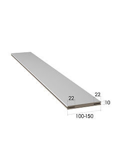 Добор 15см экошпон эмалит белый под телескоп нал 2,07м к М221,231,327,180 /10/