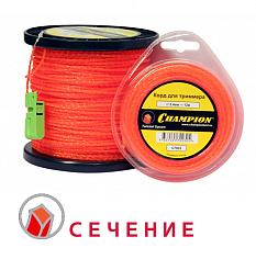 Леска для триммера 1,6мм*15м витой квадрат C7001 /10/