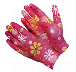 Перчатки нейлоновые цветочек /12/