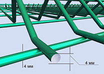 Забор 3D секция d4/d3,5 2030х2505 Light зеленый