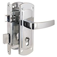 Замок врезной ЗВ 4-1/58А СР без личинки хром