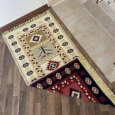 Ковер хлопковый Kilim Gold 0,6*0,9 57239КР беж/красн