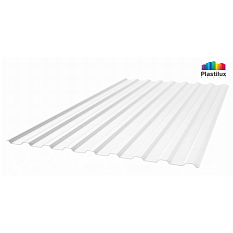 Поликарбонат профилированный 0,8мм Sunnex МП-20 Прозрачный плотность 0,20 кг/м2 1,15*2м