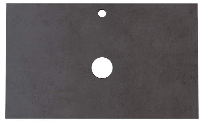 Столешница под раковину Grunge Loft 80 бетон темно-серый