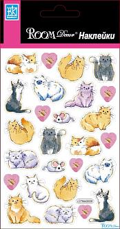Наклейки для декора 09006 кошечки