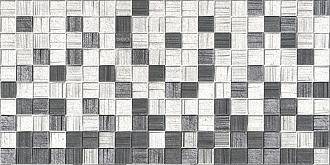 Керамическая плитка стена Керамика-Волга Мегаполис темно серая 25*50 мозаика низ