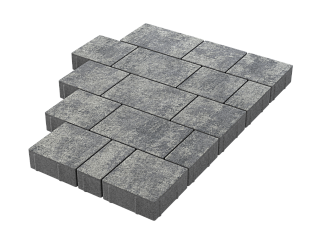 Плитка вибропрессованная Новый город грей колормикс 160*160,80*160,240*160*60мм /1,076м2 пласт/Тула