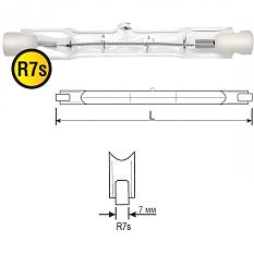 Лампа галогенная линейная J78 150W/220v R7s для прож SQ0341-0001