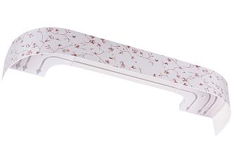 Карниз потолочный Галант Элегия 2,0м хром 3-х полозный с поворотом 7см