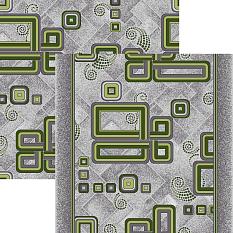 Палас Войлок 2*3 1311 зел /Абстр/