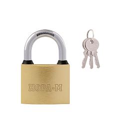 Замок навесной закал дужка ЗН-810-63мм 3 ключа стальное покрытие (авт запирание)