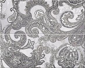 Панно Азори Sfumato Grey Paisley из 2-х частей 40,2*50,5 