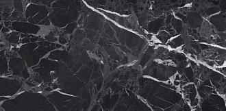Керамогранит пол Грани Таганая Simbel Pitch мрамор черно-серый 120*60
