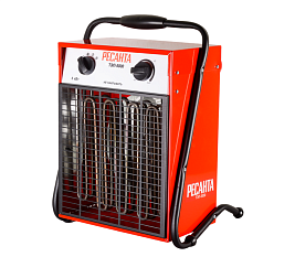 Тепловая пушка электрическая тэн 380В 5/2,5кВт квадр 450м3/ч 290х345х425мм 6,9кг ТЭП-5000 Ресанта 