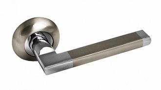 Ручки раздельные A 40 HH/PC бел никель/хром /Palidore/