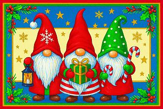 Ковер 0,4*0,6 641РА-41 Три гнома