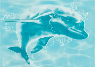 Вставка Березакерамика Лазурь Касат бирюзовый 25*35 /9/