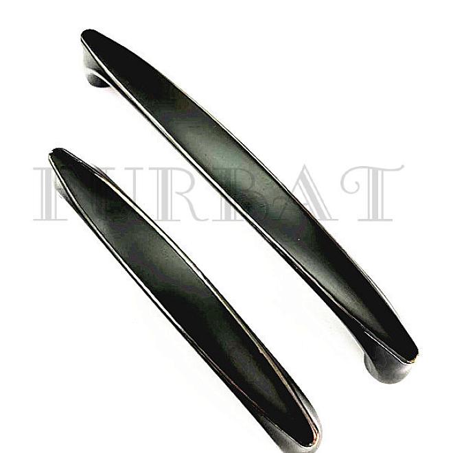 Ручка-скоба 128мм прямая острокон черн никель 8101-СР/BN