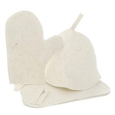 Подарочный набор 3 предмета (шапка,рукавица,коврик) /41184/41345/