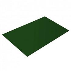 Лист плоский в пленке RAL 6005 зеленый 0,4*1250*2000мм