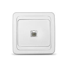 Валери белая розетка 1сп телеф В0034/10/