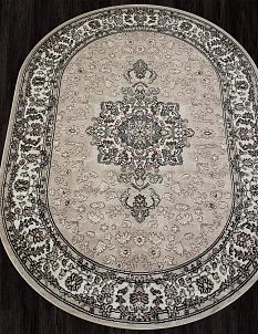 Ковер Гавана 2*4 D412 беж ОВАЛ