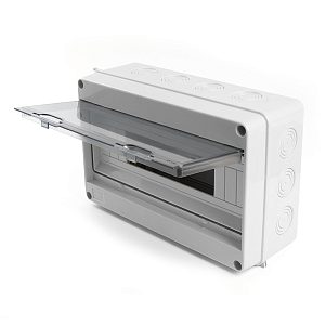Бокс пластик ЩРН-П 15 мод с дверцей IP65 309х198х108 39192 — фото в Интердекор