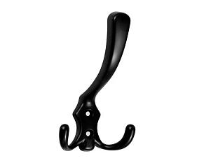 Крючок №9 3-х рожковый 125х75 черный 