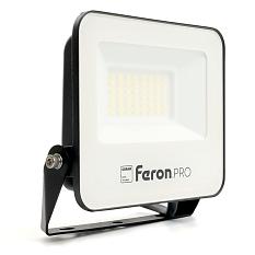 Прожектор светодиодный 30W 6400К черный IP65 Feron.PRO 41539