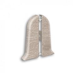 Заглушка пара (левая, правая) 415 к напольному плинтусу с кабель-каналом 55мм(пара)