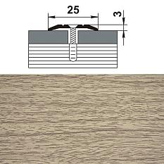 Порог стык ПС01.900.087 0,9м 25*3мм дуб беленый/6/