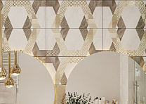 Керамическая плитка стена Керамика-Волга Палермо 25*50 мозаика