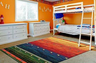 Ковер детский Колибри/Манго 0,8*1,5 11130-130 Полосы микс&nbsp;&nbsp;