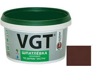 Шпатлевка по дереву махагон 0,3кг Экстра ВГТ /6/