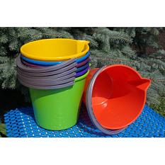 Ведро пластиковое 10л круглое со сливом/мерной линейкой добрыня 