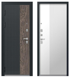 Дверной блок метал С-111-1 205*86 1мм левая кашемир белый 2 замка