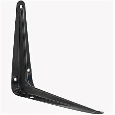 Уголок для полок черный 250*200 /до 24 кг/