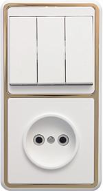 Бэлла з блок комбинированный сп /3кл+1роз/БКВР-039з зол рамка