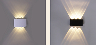 Бра 86833-9/6 LED*1W черн