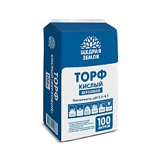 Торф 100л верховой кислый&nbsp;&nbsp;/Щедрая земля/279006/