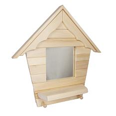 Зеркало липа 570*540*100мм домик 12-582 