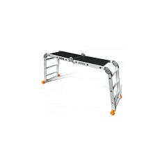 Лестница алюминиевая трансформер Простор 4 секции 4 ступени высота 5,45м