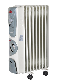 Обогреватель масляный 9 секций с вентилятором 2,4квт Eurolux ОМ-EU-9НB