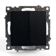 Stekker Катрин черный выключатель 2сп GLS10-7104-05 39606