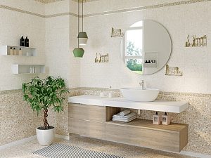Керамическая плитка стена Керамика-Волга Пальмира 20*30 низ — фото в Интердекор