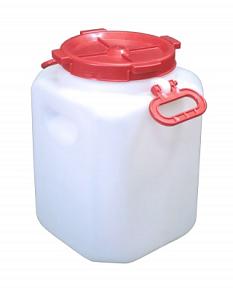 Канистра-фляга 40л пластик Бочка с ручками d215мм /М680/