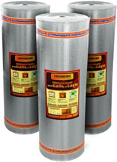 Утеплитель теплоизол-ф для бани 5мм(30м2 ш1,2м) //д 