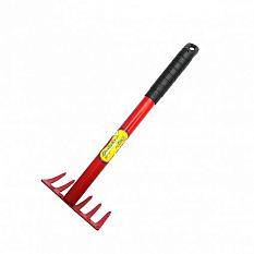 Грабли 6 зубьев прямые с металлическим черенком /030202/