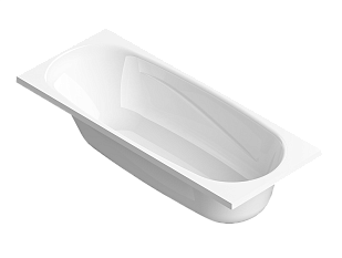 Ванна акрил Стандарт белая 1,5м каркас V-161л в590ш700г410мм