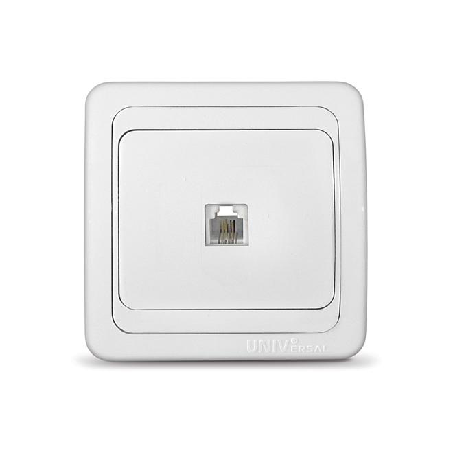 Валери белая розетка 1сп телеф В0034/10/